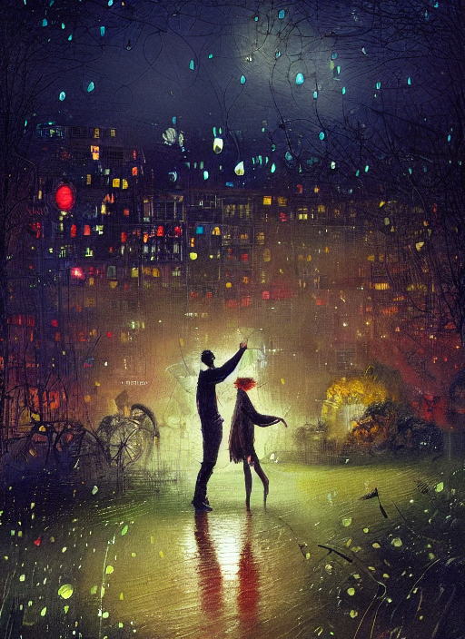 20220912231734_00000_pixies_dancing_in_the_park_in_the_rain_at_night_neon_full_shot_fulllength_wide_field_of_view_centered_k_behance_cg_society_art_contest_winner_oil_painting_in_th