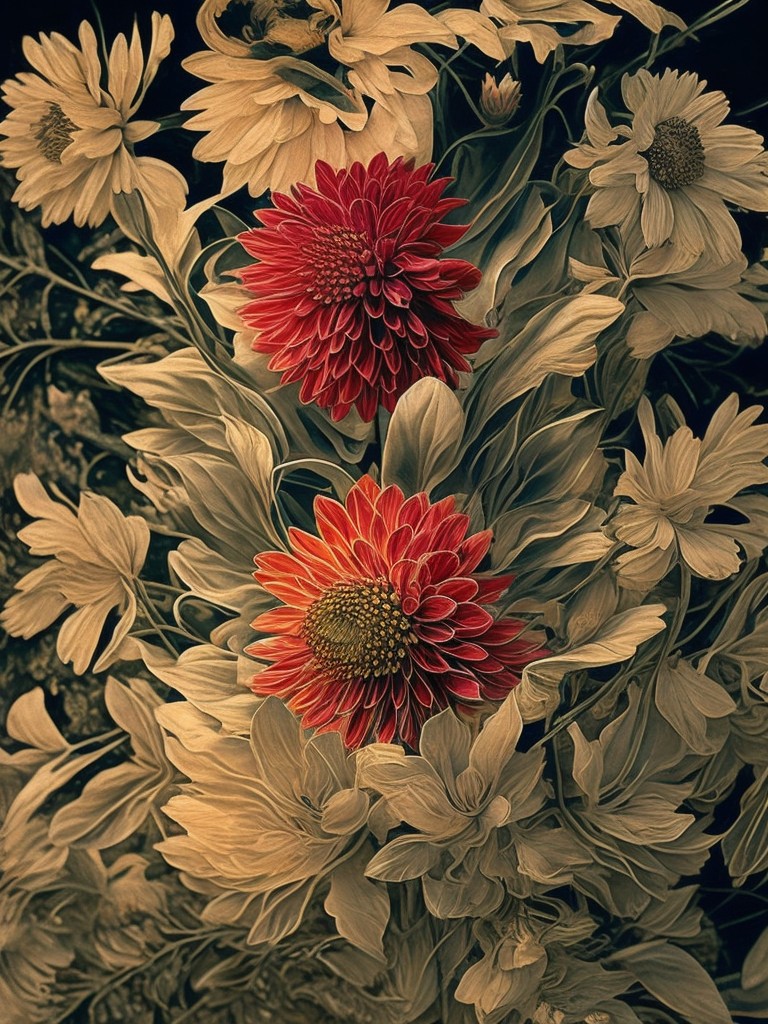Leonardo_Select_vintage_photograph_Chrysanthemum_morifolium_ep_0